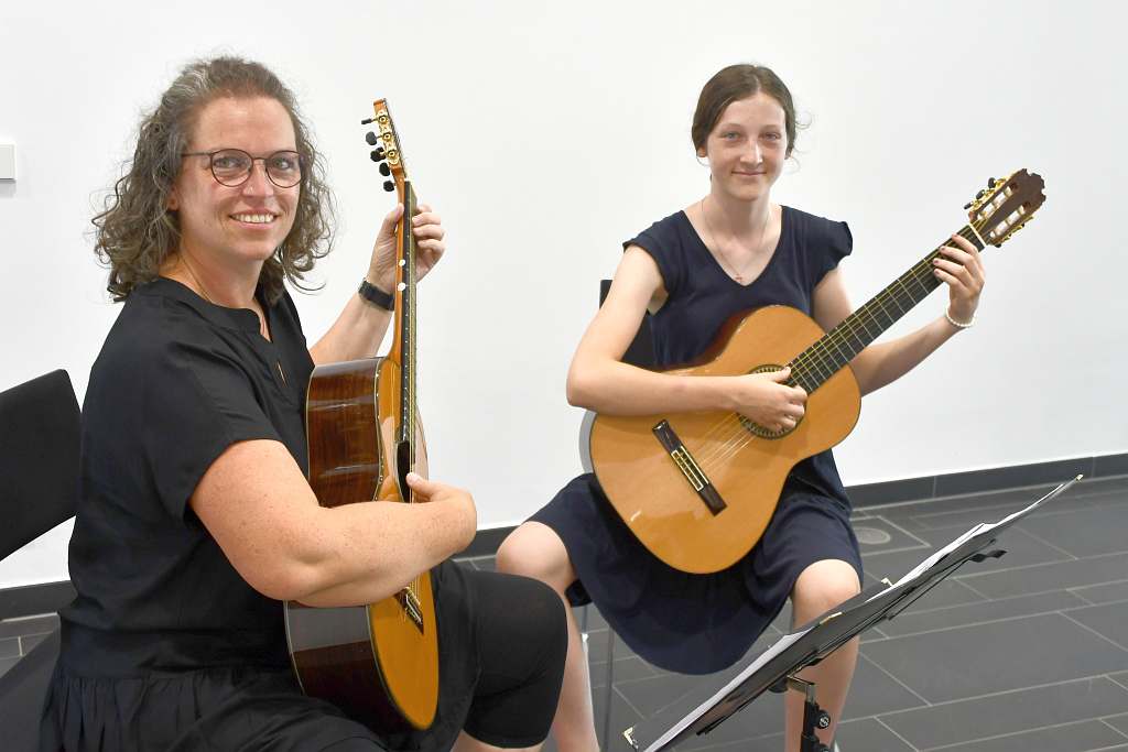 Gitarrenduo der Musikschule Mosbach